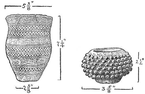 Beaker (l) and 'Grape' Cup'. Normanton Down.