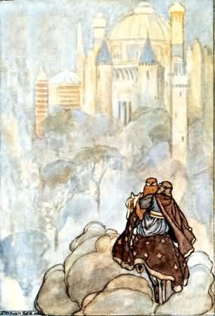 They rode up to a stately palace They rode up to a stately palace