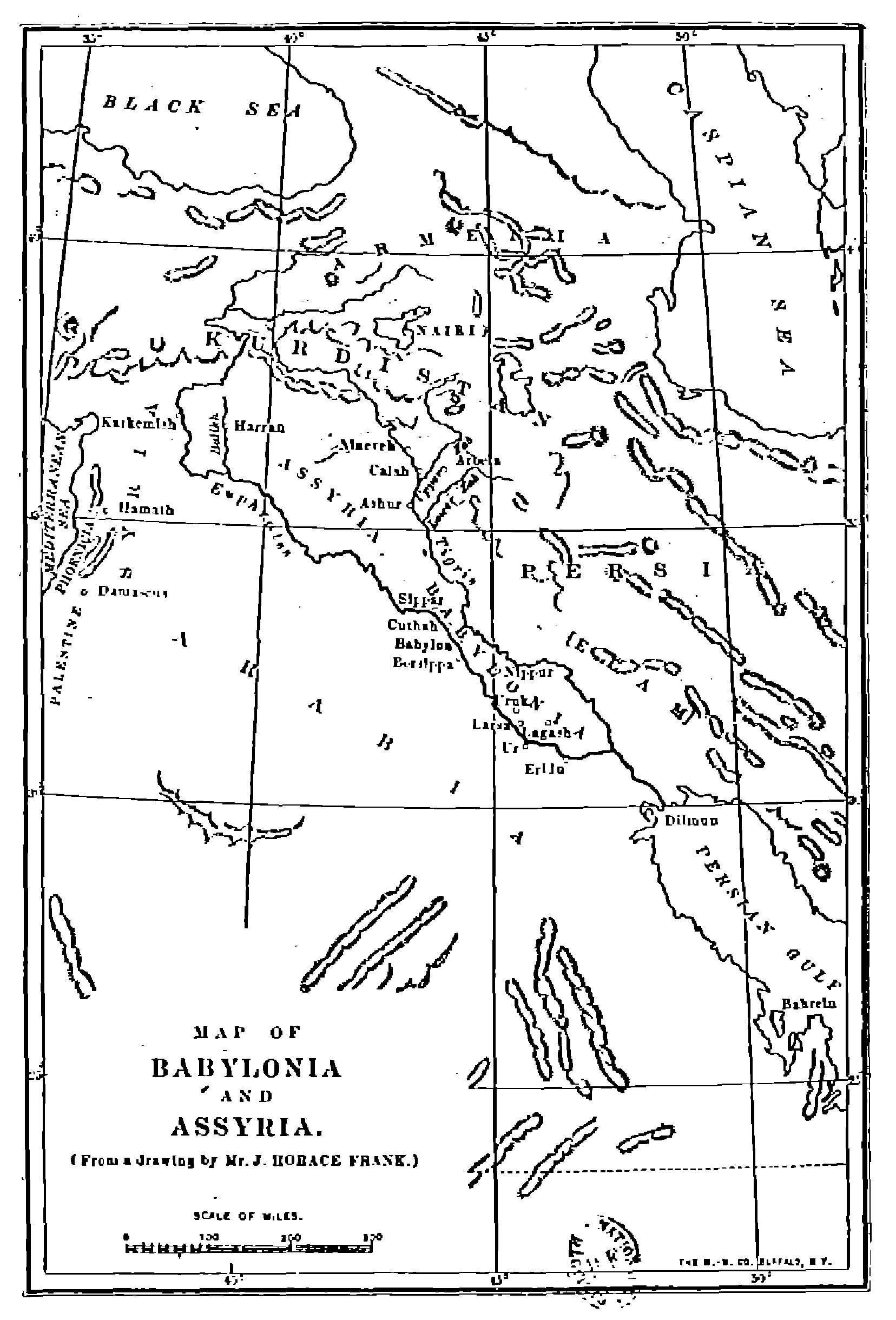 Map of Babylonia and Assyria