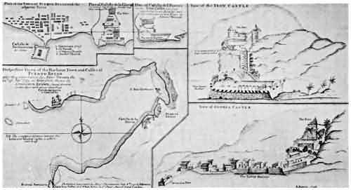 PORTO BELLO PORTO BELLO; CIRCA 1740. SHOWING THE SITUATION AND DEFENCES OF THE CITY