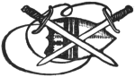 Shield and two swords Shield and swords