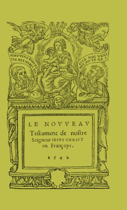 Le Nouveau Testament original de la Bible de l'Épée