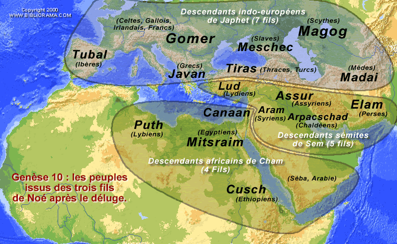 135 Ko : Carte des premiers peuples 