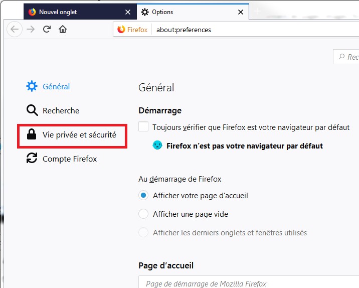 Vie privée et sécurité