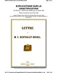 Explications sur la Sanctification