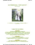 Le mariage c'est quoi ?