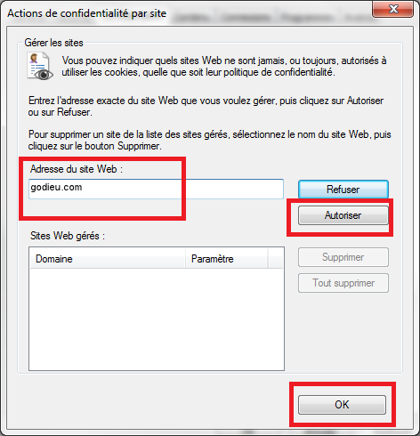 Autoriser