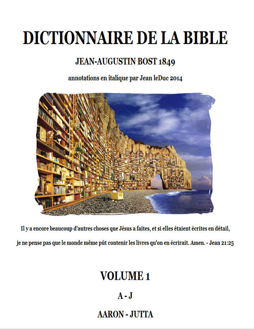 Dictionnaire Jean-Augustin Bost 1849, Volume 1